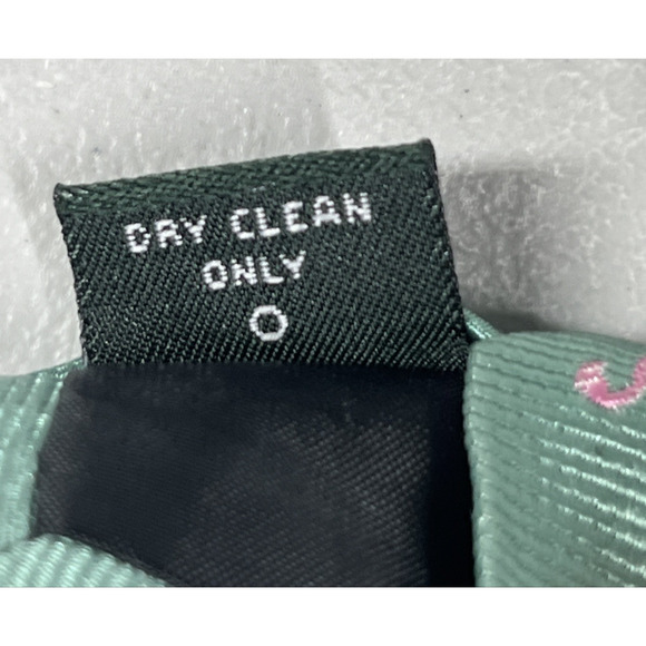 J Crew The Silk Tie Green with Pink Flamingos Mens Necktie 3"X58" - Picture 10 of 11